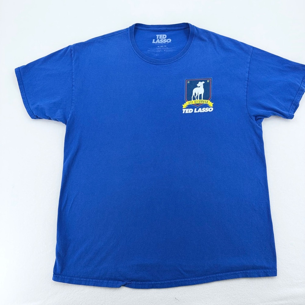 Official Ted Lasso AFC Richmond Soccer T-Shirt Men XL Blue Graphic Tee Limited